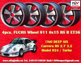 4 pz. cerchi Porsche Fuchs 6x15 ET36 911 -1989, 91