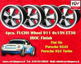 4 pz. cerchi Porsche Fuchs 6x15 ET36 911 -1989, 91