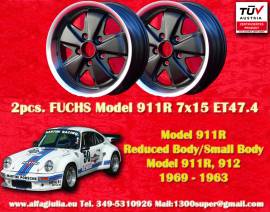 2 pz. cerchi Porsche Fuchs 7x15 ET47 911 -1971 bac