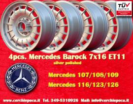 4 pz. cerchi Mercedes Barock 7x16 ET11 107 108 109