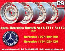 4 pz. cerchi Mercedes Barock 8x16 ET11 107 108 109