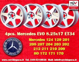 4 pz. cerchi Mercedes Evo 8.25x17 ET34 124 129 201