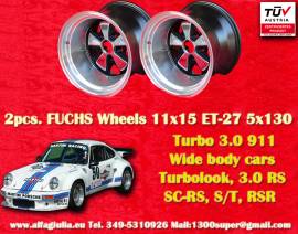 2 pz. cerchi Porsche Fuchs 11x15 ET-27 911 turbo b