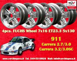 4 pz. cerchi Porsche Fuchs 7x16 ET23.3 911 -1989, 