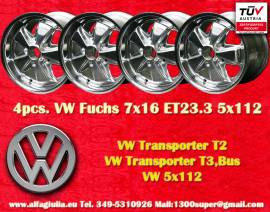 4 pz. cerchi VW Fuchs 7x16 ET23.3 T2b, T3