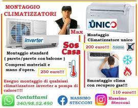 Montaggio condizionatore inverter colle Romito Ardea 