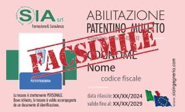 Corso PATENTINO MULETTO a 145 euro