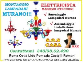 Elettricista lampadari e plafoniere led montaggio Roma 