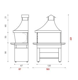 BARBECUE MODELLO "FALO'"