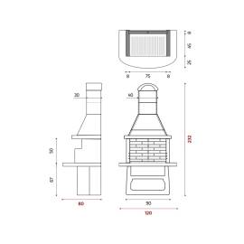 BARBECUE MODELLO "GF 75"