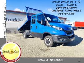 IVECO DAILY 35 C 14 – 2020 – DOPPIA CABINA – CASSONE RIBALTABILE POSTERIORE – EURO 6