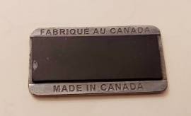 Magnete da frigorifero con foglia d'acero e bandiera canadese in metallo