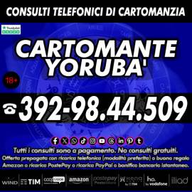 Con il Cartomante YORUBA' sono garantite soluzioni al 100%