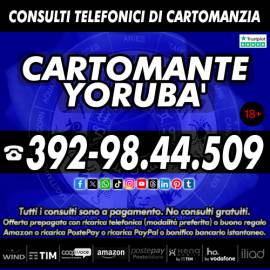 Con il Cartomante YORUBA' sono garantite soluzioni al 100%