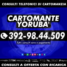 Con il Cartomante YORUBA' sono garantite soluzioni al 100%