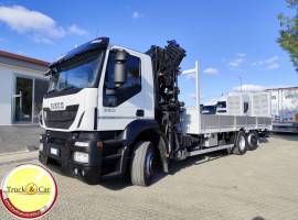 RIF.1187 IVECO STRALIS 260 S 360 – 2007 – CARRELLONE CON GRU EFFER + RADIOCOMANDO – EURO 5