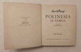 WALT DISNEY POLINESIA LE SAMOA TESTO DI PIERRE METAIS ED.ARNOLDO MONDADORI,1956