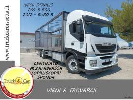 RIF.1103 IVECO STRALIS 260 S 500-2012-CASSONE CENTINATO ALZA/ABBASSA-COPRI/SCOPRI-EURO 5