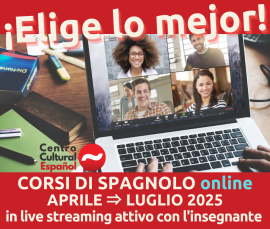 Corso di spagnolo ONLINE: principianti - APRILE-MAGGIO-GIUGNO 2025