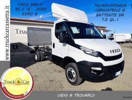 RIF.1154 IVECO DAILY 35 C 15 – 2020 – TELAIO + SPONDA CARICATRICE A BATTENTE DA 7.5 Q.LI – EURO 6