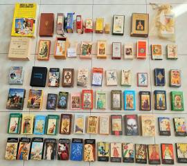 Dispersione  collezione TAROT  solo   carte   vintage  , mazzi  ancora  vergini ,  aperti  mai  usat