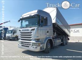 RIF.709 SCANIA R 520 – RIBALTABILE TRILATERALE NUOVO OSB IN ACCIAIO – EURO 6 – 2014