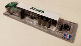 Modellino Camion Semi Rimorchio Volvo Alitalia Italeri Scala 1:87 Ed.Fabbri sigillato