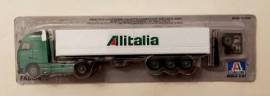 Modellino Camion Semi Rimorchio Volvo Alitalia Italeri Scala 1:87 Ed.Fabbri sigillato