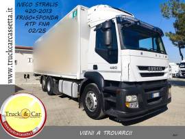 RIF.1198 IVECO STRALIS 260S420–2013–ISOTERMICO + FRIGO E SPONDA RETRATTILE-ATP FNA 02/25 EURO 5 