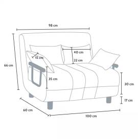 Nuovo MAI usato divano letto piazza e mezza pieghevole