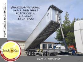 RIF.1147 SEMIRIMORCHIO MENCI - 2008 - VASCA RIBALTABILE POSTERIORE IN ALLUMINIO - 56 m3 