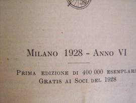 Libro anno 1928 TCI BERTARELLI Italia Meridionale Vol III