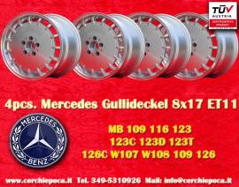 4 pz. cerchi Mercedes Gulli 8x17 ET11 107 108 109 