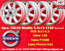 4 pz. cerchi Volvo Minilite 5.5x15 ET20 120, P1800