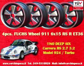 4 pz. cerchi Porsche Fuchs 6x15 ET36 911 -1989, 91