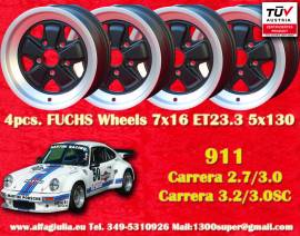 4 pz. cerchi Porsche Fuchs 7x16 ET23.3 911 -1989, 