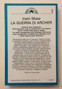 La guerra di Archer di Irwin Shaw 2°Ed.Bompiani, marzo 1988 perfetto 