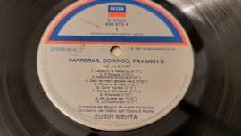 Vinile 33 giri Carreras Domingo Pavarotti in concerto Zubin Mehta, Terme di Caracalla, Roma, 1990