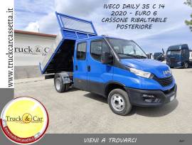 IVECO DAILY 35 C 14 – 2020 – DOPPIA CABINA – CASSONE RIBALTABILE POSTERIORE – EURO 6