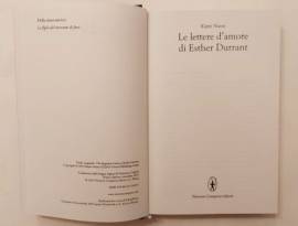 Le lettere d'amore di Esther Durrant 1°Ed.Newton Compton Editori, novembre 2019 come nuovo 