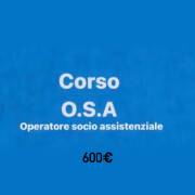 Corso O.S.A 100% ON LINE Qualifica riconosciuta in tutta Italia e U. E. 