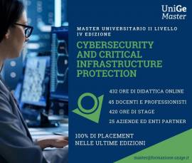 Master in Cybersecurity and critical infrastructure