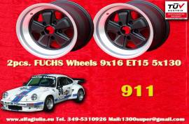 2 pz. cerchi Porsche Fuchs 9x16 ET15 911 SC, Carre