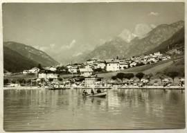 Cartolina non viaggiata Dolomiti Auronzo di Cadore m.900 Il Lido anni '50