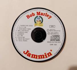 RARO BOB MARLEY JAMMIN CD. ITALY 1993.COFANETTO IN METALLO ROTONDO ETICHETTA: DOG N ROLL