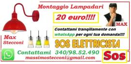 Montaggio lampadario Roma villa bonelli 20 euro