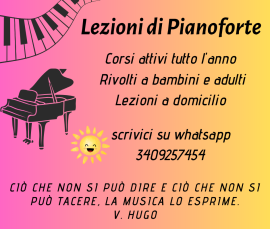 lezioni di pianoforte e arpa 