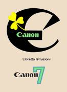 Libretto Manuale Istruzioni Fotocamera d'epoca Canon 7