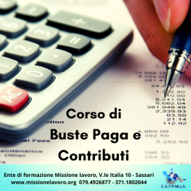 Corso di elaborazione buste paga e calcolo dei contributi