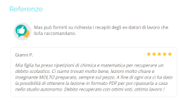 Lezioni e ripetizioni private di Matematica,Chimica e Fisica